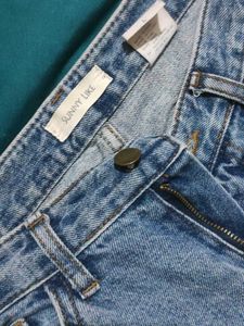 Striped Button-Up Top &amp; Jeans Set