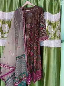 Elegant Embroidered Kurta with Dupatta