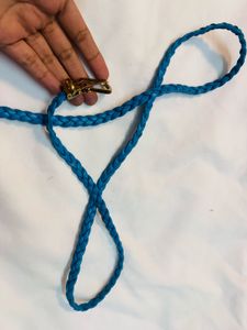 Cool Y2K Blue Braided Belt