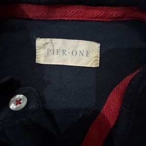 Pier One Navy Blue Polo Shirt
