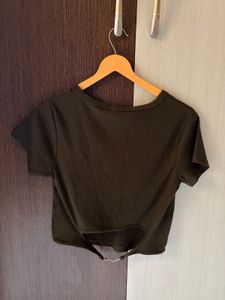 Green Crop Top – Size L from westside
