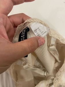 H&amp;M Lace Trim Ribbed Cami Top