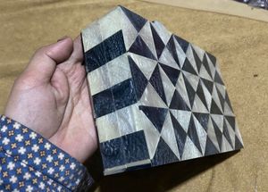Geometric Marble Look Trinket Box Sling Bag