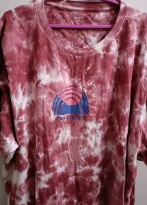 Plus Size Tie & Dye Pure Cotton Tshirt - 6XL