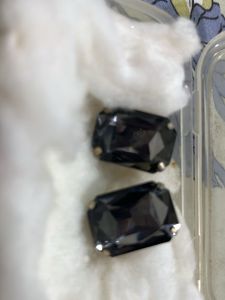 Elegant Black Gemstone Earrings