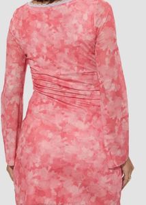 Pretty Pink Floral Mini Dress