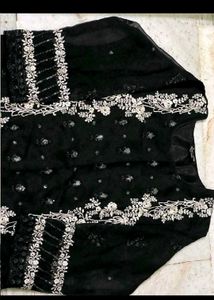 Black Embroidered Kurta set