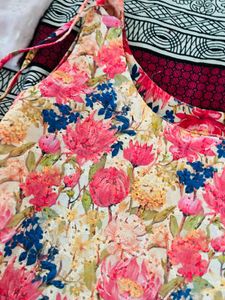 Vibrant Floral Print Kurtis 🌷