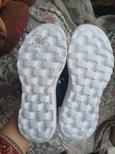 sketchers girls navy blue ballet slip on sneakers