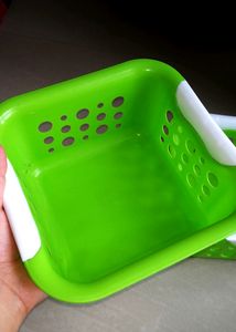 Two cute green basket is for sell