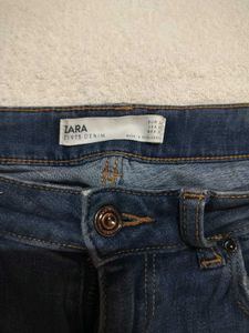 Flared Blue Denim Jeans