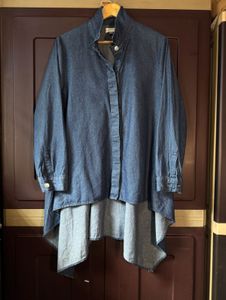 Stylish Asymmetrical Denim Tunic dress