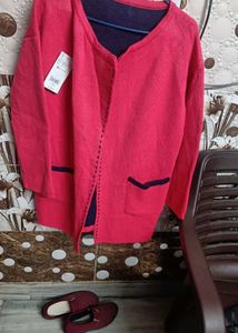 Brand new hot pink Cardigan/jacket
