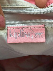 Kipling Pink Tote Bag with Monkey