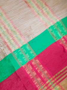 Vibrant Striped Silk Saree