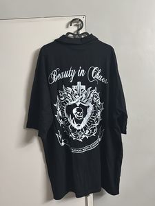 Black Oversized Button-Up Shirt