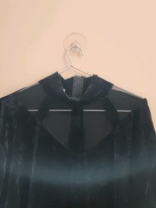 Elegant Velvet Long Sleeve Top