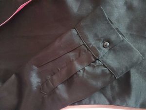 Black satin branded shirt Xxl