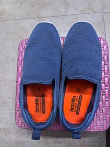 Blue Action Memory Foam Slip-On Shoes