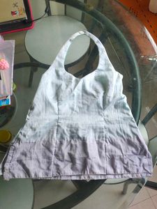 Sleevless Halter Neck Short Kurti