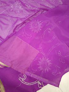 Sequins Work Saree with Blouse