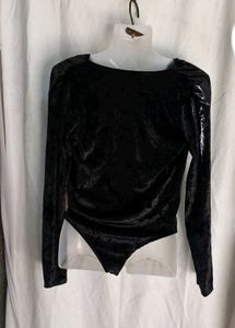 Velvet Wrap Bodysuit