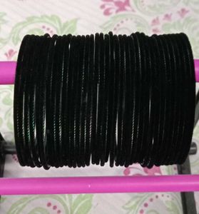 Black velvet Bangles