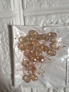 Beaded Jewelry Charms-Red Yellow &amp; Rose Gold