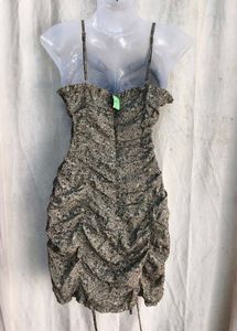 I. Sexy floral ruched bodycon
