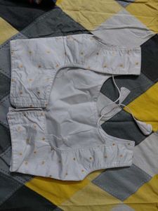 Elegant White Polka Dot Blouse