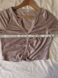 Chic Velvet Crop Top