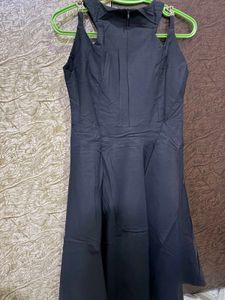 Elegant Black Fit &amp; Flare Dress