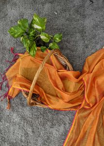Rust Orange Dupatta | Lightweight Festive
