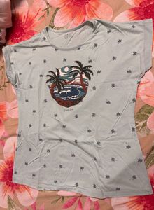 Cute Palm Tree Graphic T-Shirt