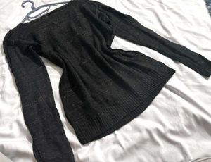 Original Spirit Sparkly Black Knit Sweater