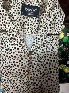 Men's Sleepwear Set Leapoard print waist 32