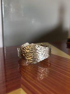 Unique Textured Cuff Bracelet