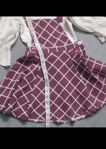 Pinfore Drass With White Top