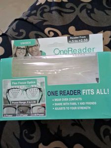 ONE READER POWER ADJUSTABLE GLASS