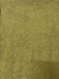 New branded Sparkly Olive Green T-Shirt for M &amp; L