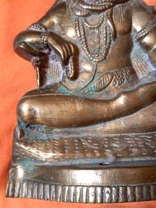 Vintage Shiva idol Brass metal