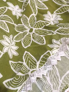 Green Floral Print Top