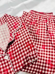 Cozy Red Gingham Pajama Set