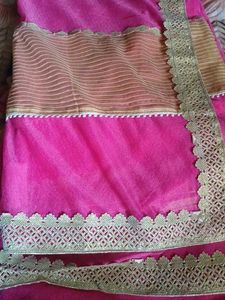 Pink saree