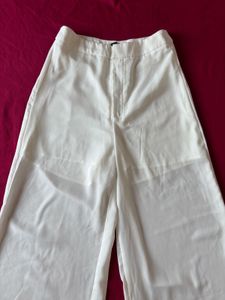 Shein White Wide Leg Pants