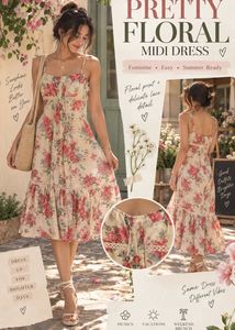 Floral Summer Midi Dress