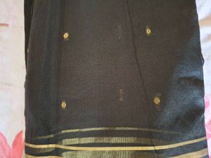 Black &amp; Gold Silk Saree