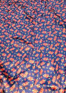 #Navy Blue Floral Print lhnga