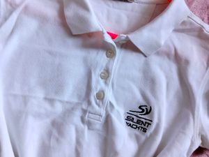 White Short Sleeve Polo Shirt