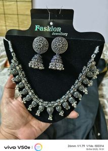 combo of 2 Oxidized Silver Jewelry Set